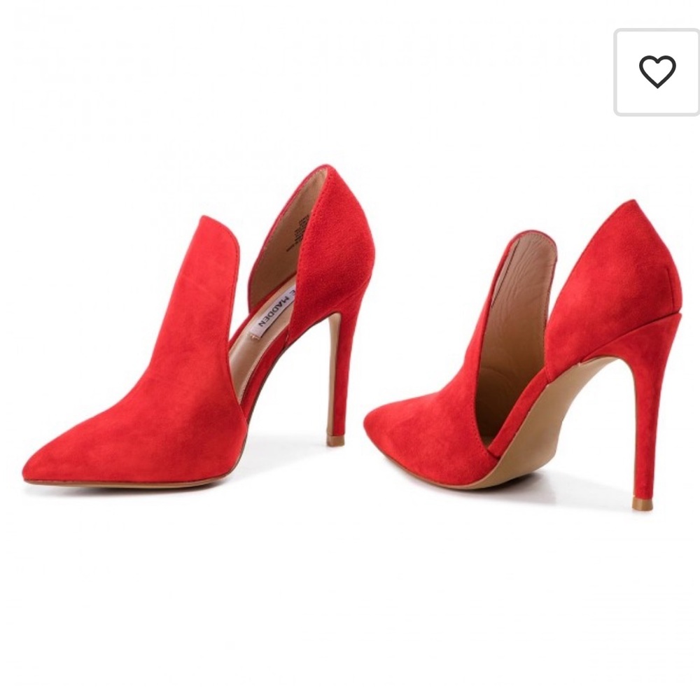 STEVE MADDEN stilettos Red Suede, size 6